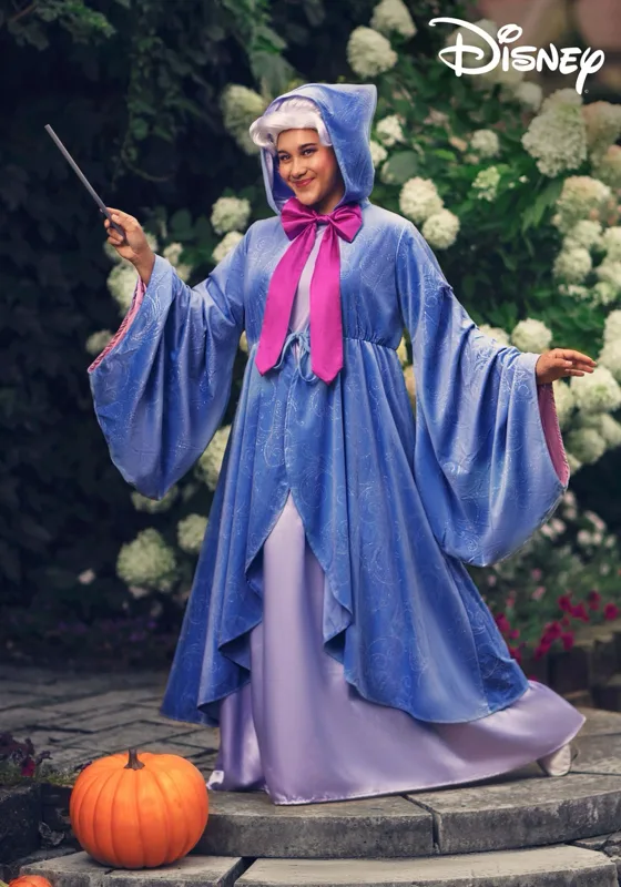 Plus Size Disney Premium Fairy Godmother Women's Costume