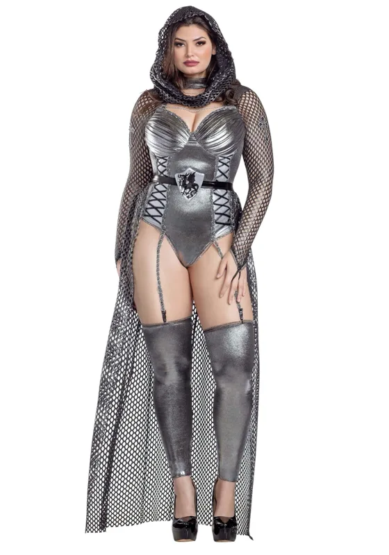 Plus Size Round Table Knight Costume for Women